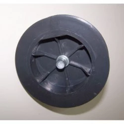 Polea pvc con espiga 120-140 milímetros eje 40 cinta 18-20-milímetros