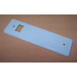 Embellecedor metálico color blanco 220 x 66 milímetros