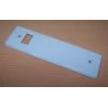 Embellecedor metálico color blanco 220 x 66 milímetros