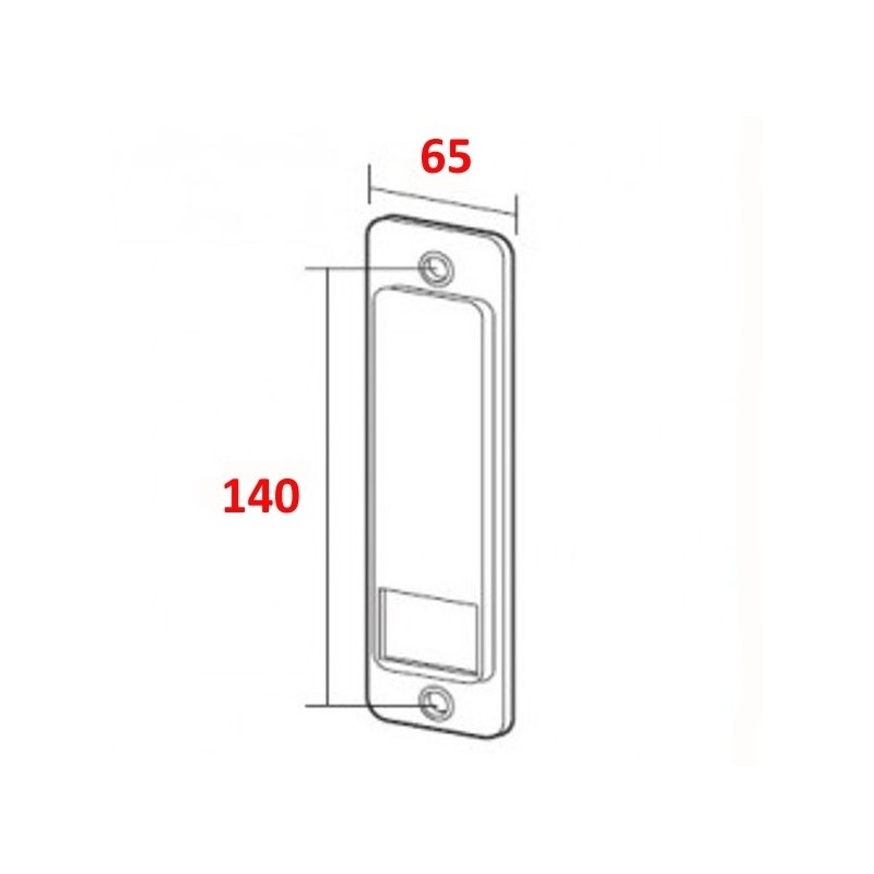 Recogedor metálico regulable de cinta de persiana de 22 mm (d.t: 210 mm) -  sin placa — Metalúrgica Arandes