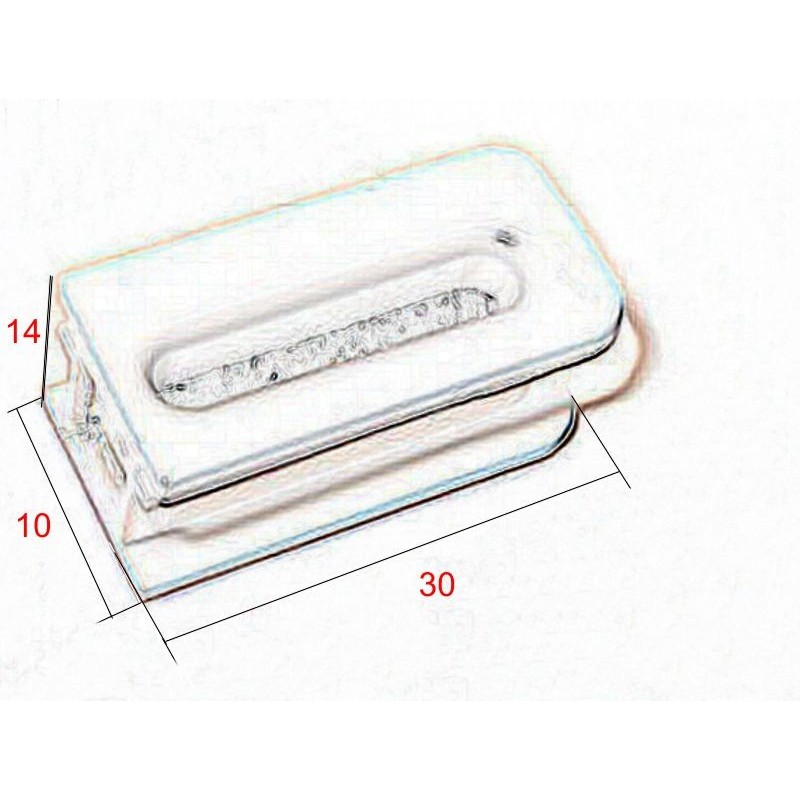 Pasacintas inferior para cajón de PVC - Sistemas24H