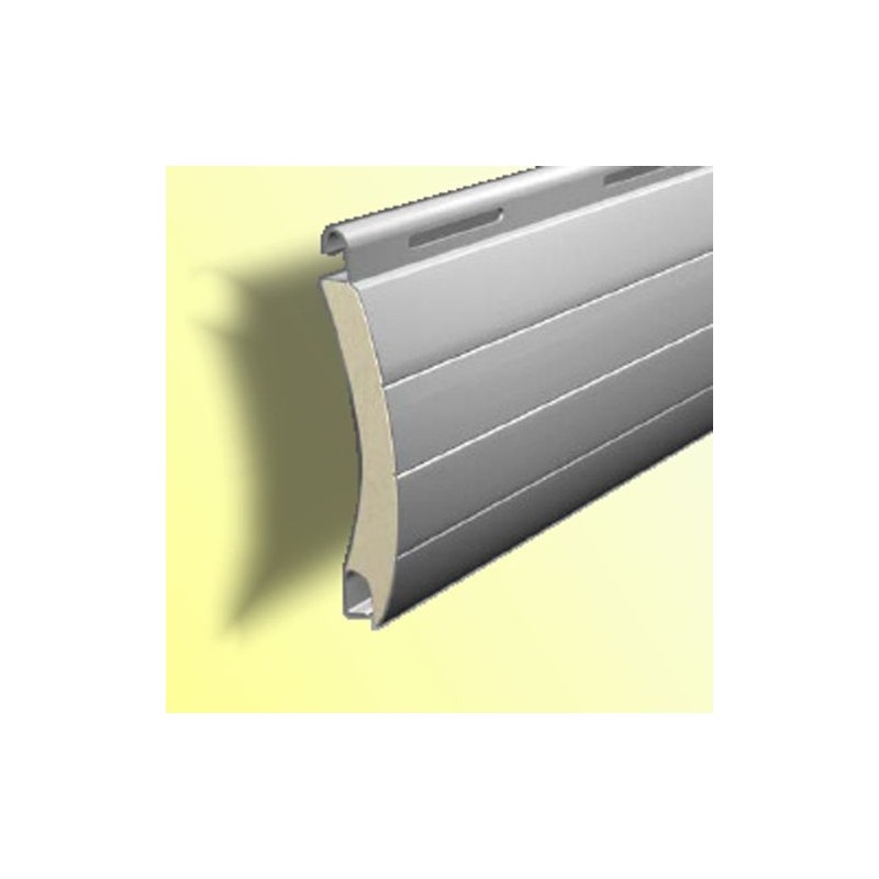 Lama persiana aluminio 45 milímetros para ejes 40-70 milímetros de diámetro. Color lamas aluminio Int Blanco Tipo de lama