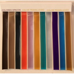 Cortina cinta colores opacos translucidos