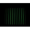 Cortina cinta fluorescente detalle bordes oscuridad