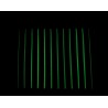 Cortina cinta fluorescente detalle bordes oscuridad