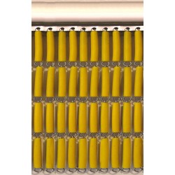 Cortina tubo amarillo