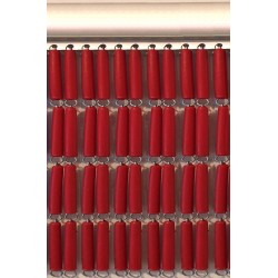 Cortina tubo rojo