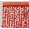 rojo coral cortina pita