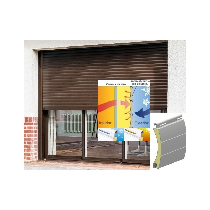 Persiana aluminio con aislante
