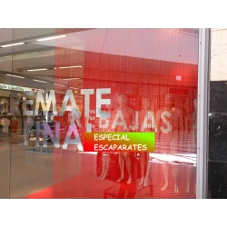 Cortina cadena escaparate