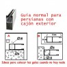 Como instalar las guías de persiana.
