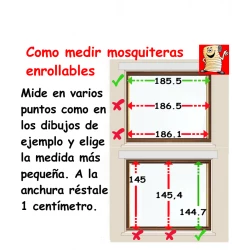 Mosquitera enrrollable en hueco