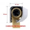 Cabezal con tejido opaco enrollado