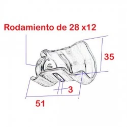 Medida soporte doble cataluña E