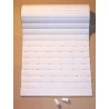 Vista frontal persiana pvc mini blanco.