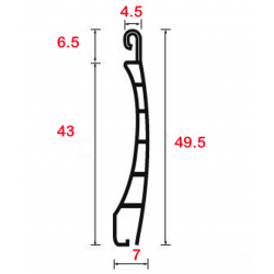 medida lama mini de 43 milímetros