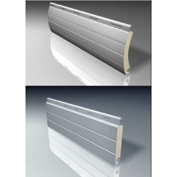Lama persiana aluminio para ejes 40-70 milímetros de diámetro. Color lamas  aluminio Int Blanco Tipo de lama Curva