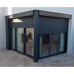 persiana con cajon para terraza