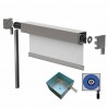 Cajón de aluminio para mosquitera motorizada de gran formato