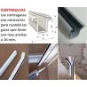 Guías para sobreponer persiana aluminio