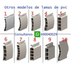 modelos de lama en pvc