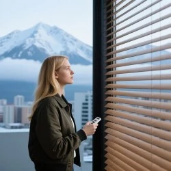 Veneciana accionada con wifi