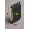 Lama persiana curva aluminio 50 milímetros