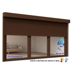 Persiana aluminio más cajón motor wifi mando RF