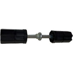 Contera telescópica doble recta eje 60