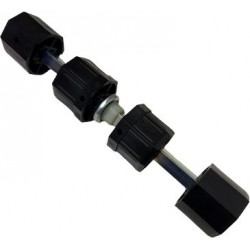 Contera telescópica ajustable doble recta para eje 60